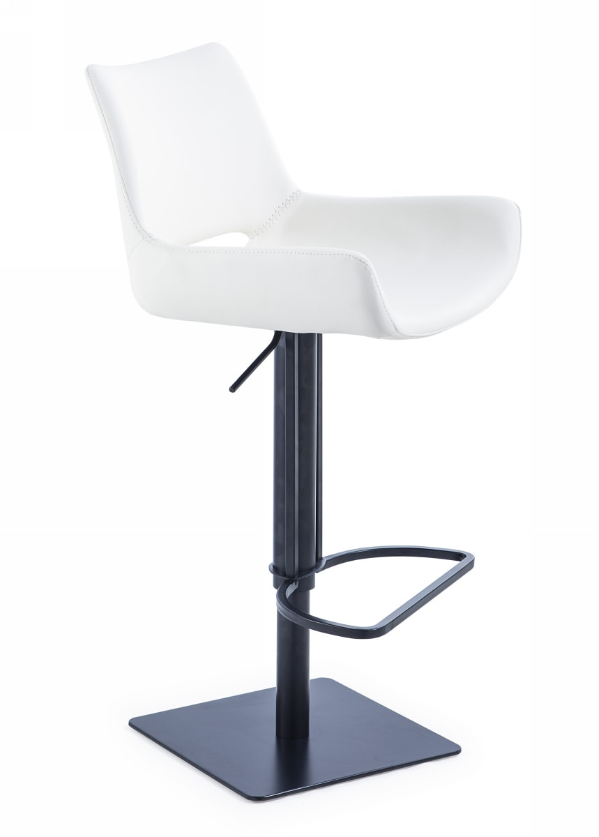 Modrest Niles - Modern White Bar Stool