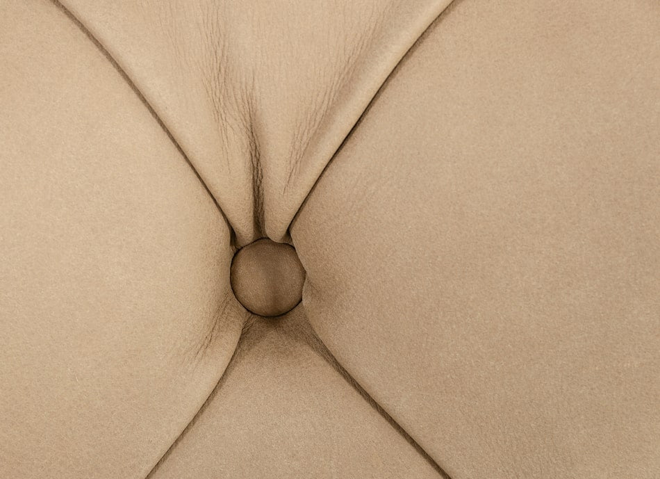 Lamod Italia Ellington- Italian Beige Nubuck Leather 4-Seater Sofa