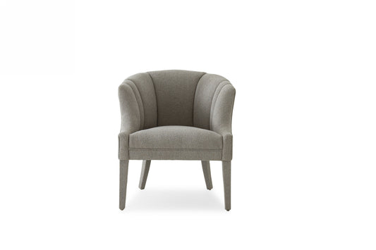 Modrest Ladera - Glam Grey Fabric Accent Chair