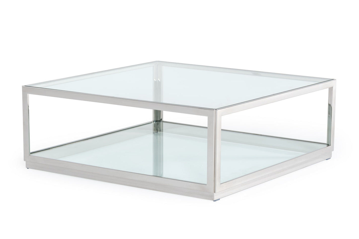 Modrest Weller - Modern Stainless Steel Coffee Table