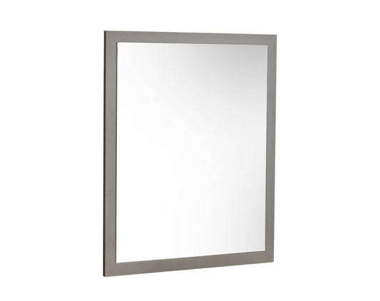 Nova Domus Lucia - Italian Modern Elm and Matte Grey Mirror
