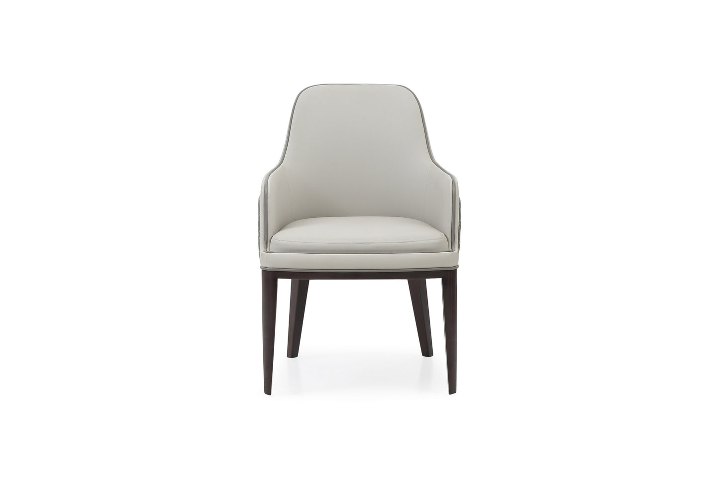 Modrest Maxwell - Glam Beige and Grey Dining Chair