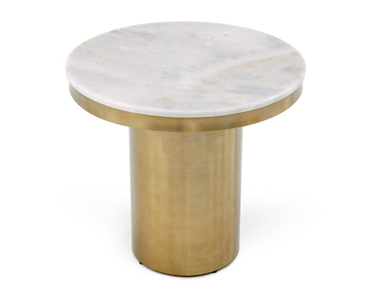 Modrest Rocky - Glam White & Gold End Table