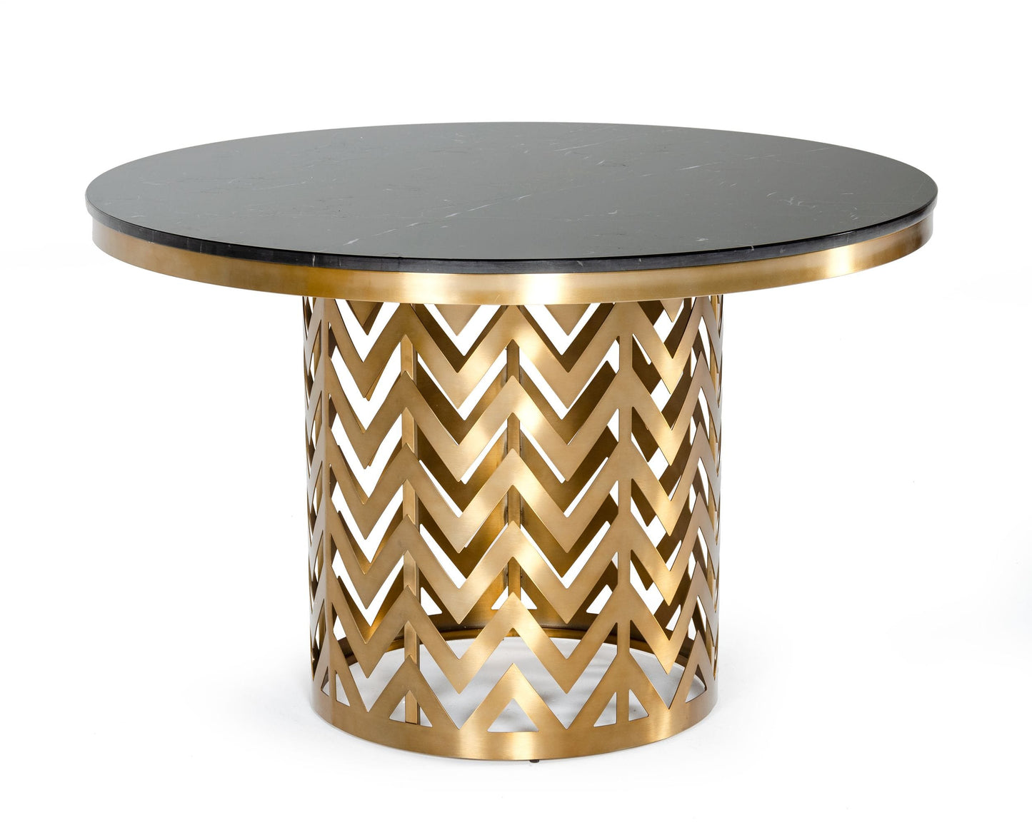 Modrest Kowal - Glam Black Marble Dining Table