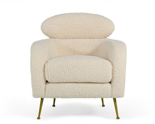 Modrest Altura - Modern Faux Fur Lounge Chair