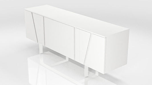 Modrest Mario - Modern White Veneer Buffet