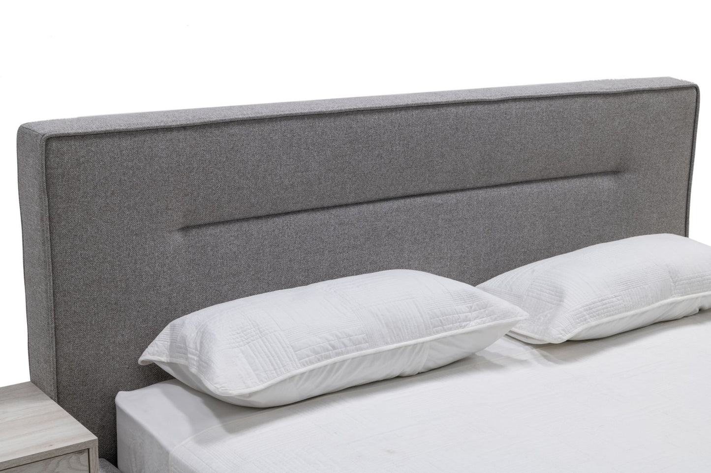 Nova Domus Juliana - Italian Modern Grey Upholstered Bed