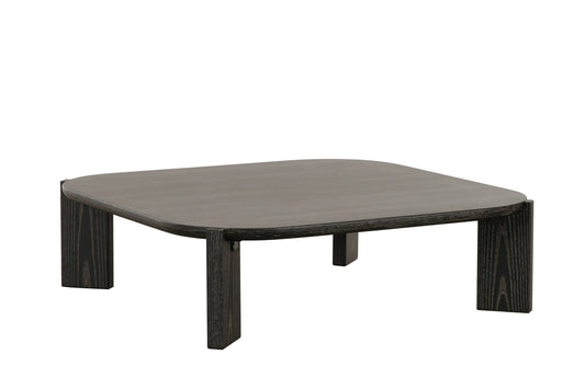 Modern 43" Dark Brown Square Coffee Table