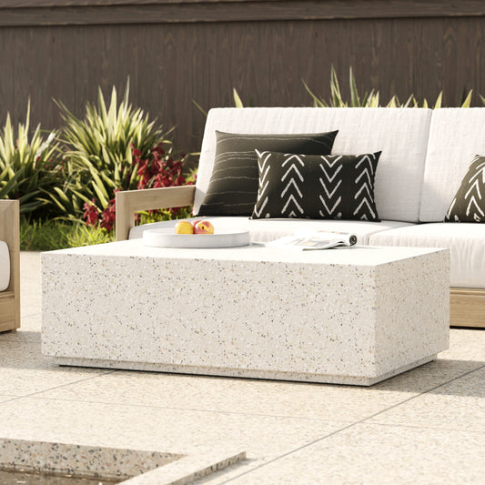 Modrest Fresno - Modern Terrazzo Concrete Coffee Table