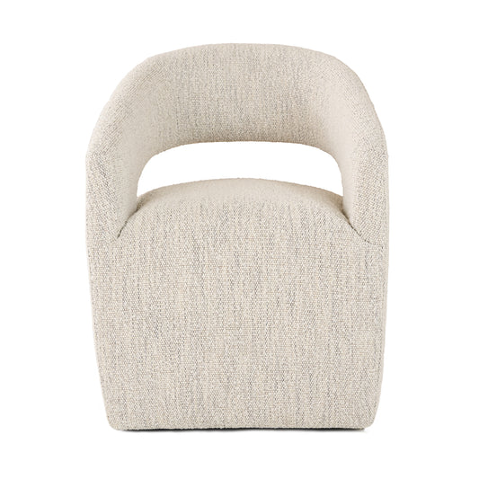 Modrest Angie - Modern Beige Fabric Dining Chair