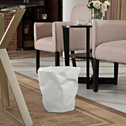 Lava Trash Bin by Modway in White