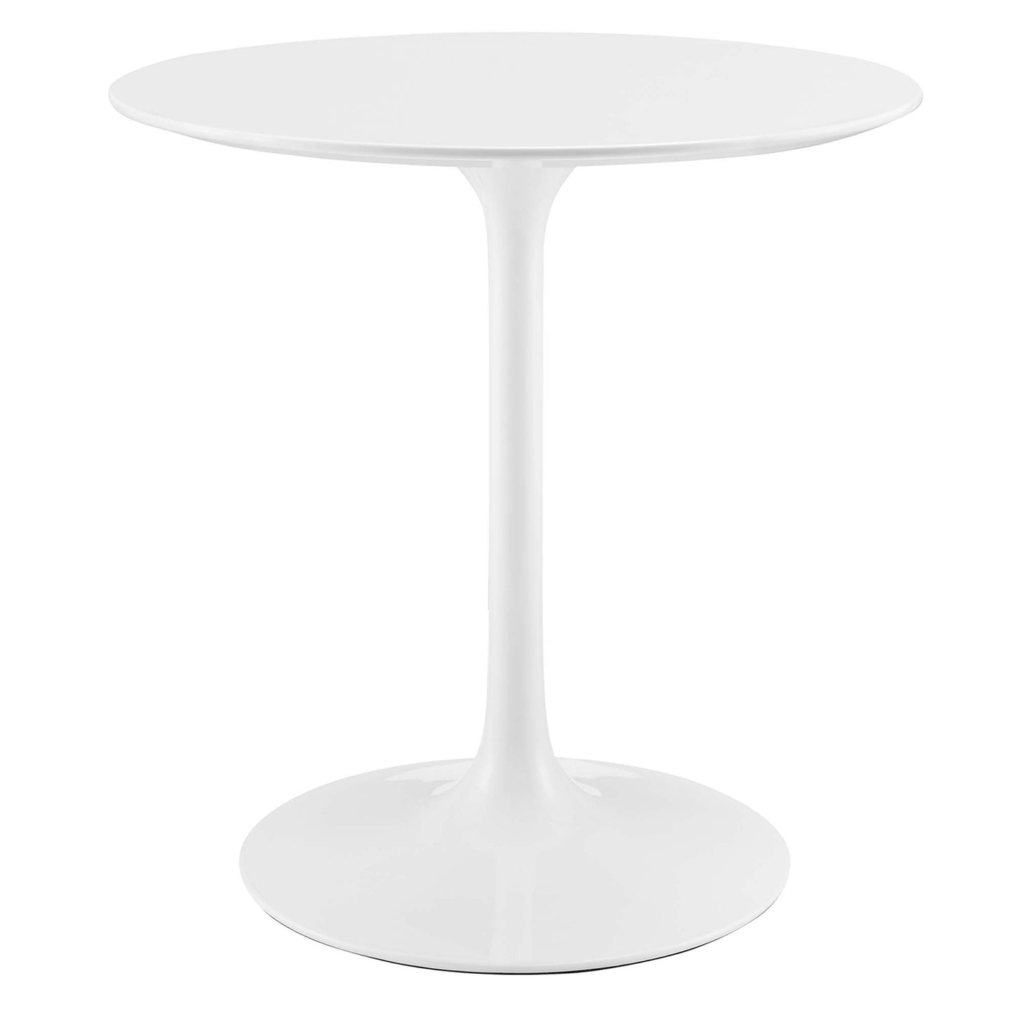 Lippa 28" Round Wood Top Dining Table by Modway in White