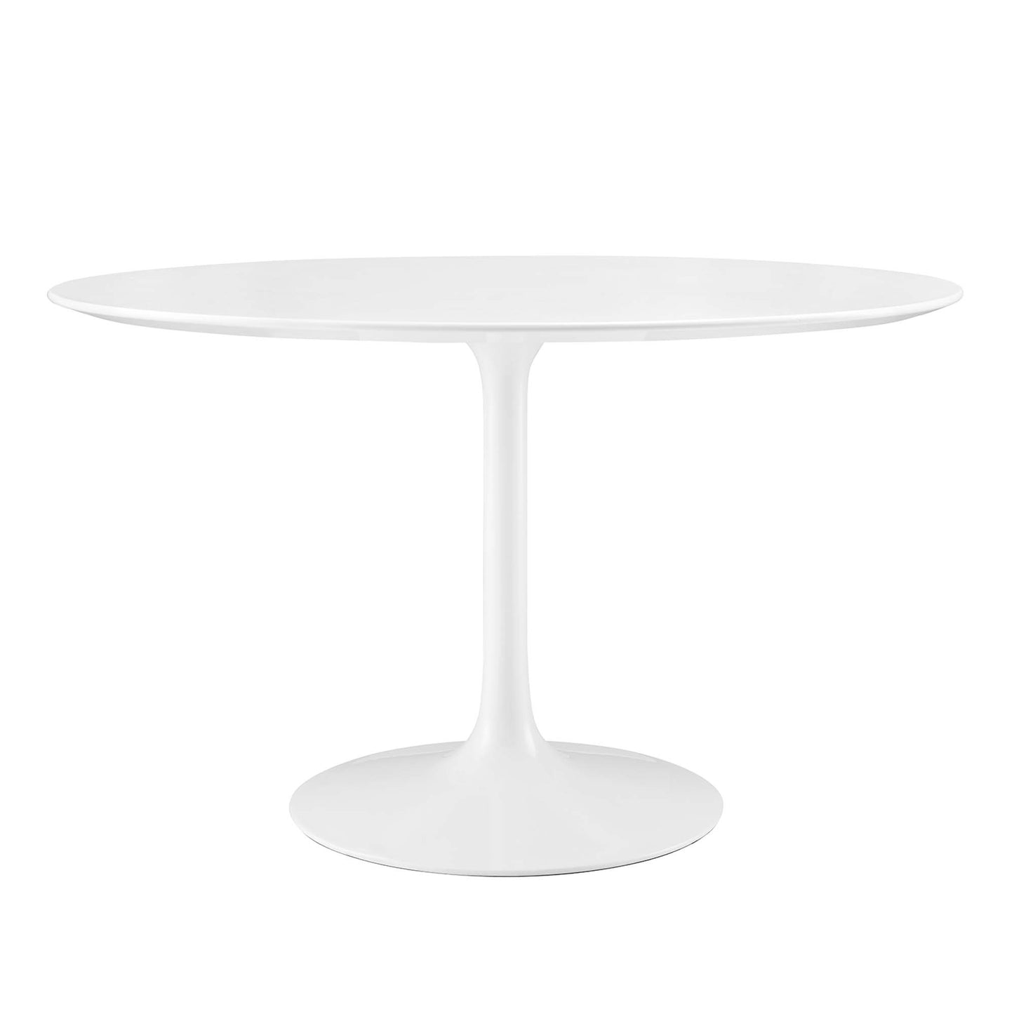 Lippa 48" Round Wood Top Dining Table by Modway in White