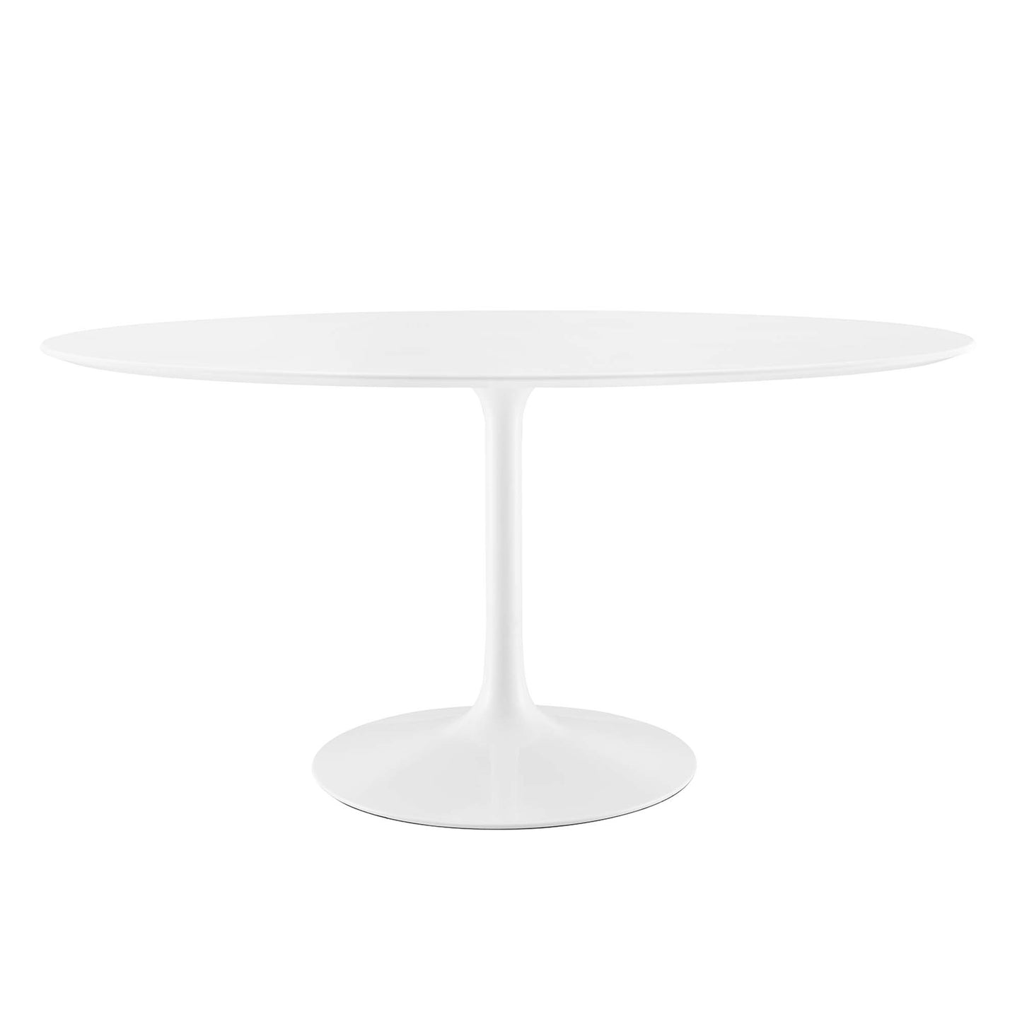 Lippa 60" Oval Wood Top Dining Table by Modway in White