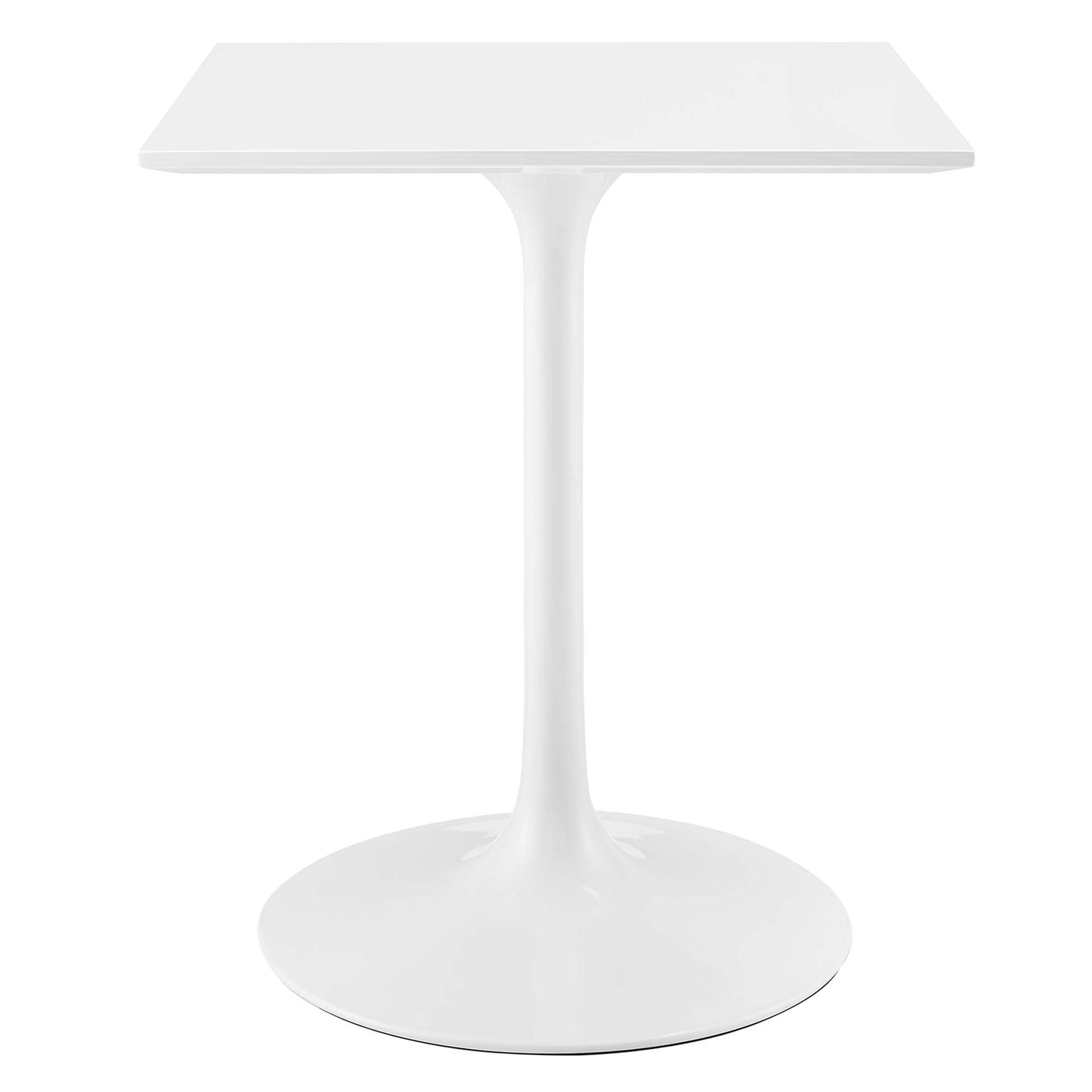 Lippa 24" Square Wood Top Dining Table by Modway in White