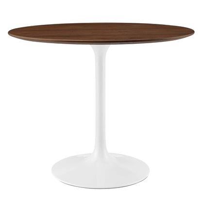 Lippa 36" Round Walnut Dining Table by Modway in Walnut