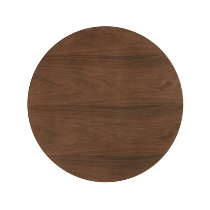 Lippa 36" Round Walnut Dining Table by Modway in Walnut