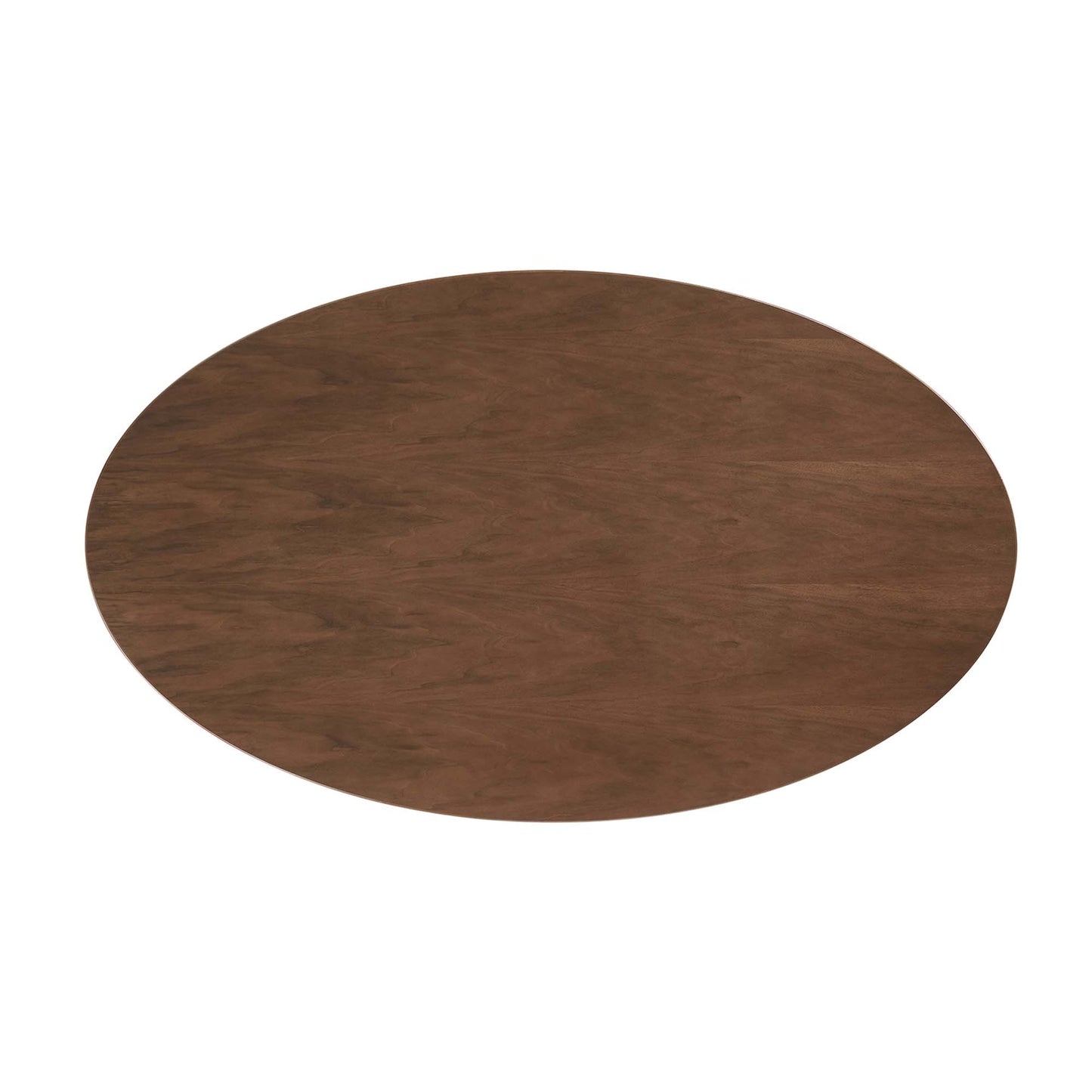 Lippa 60" Oval Wood Grain Dining Table by Modway in Walnut