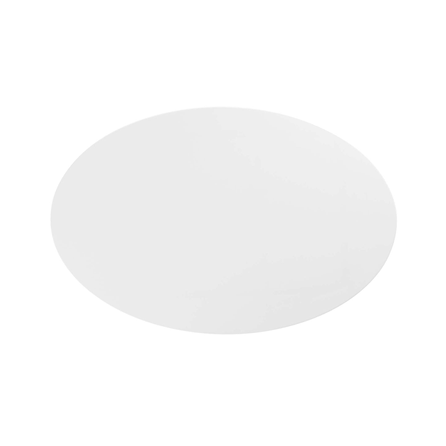 Lippa 42" Oval Wood Coffee Table by Modway in White