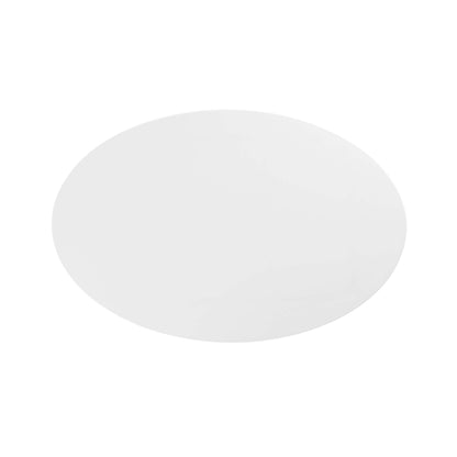 Lippa 42" Oval Wood Coffee Table by Modway in White