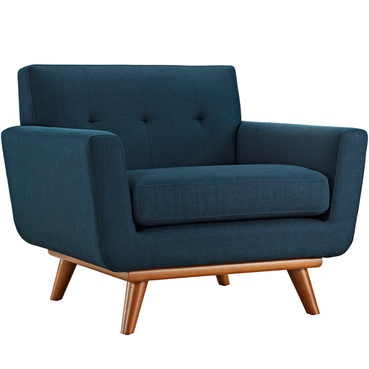 Engage Upholstered Fabric Armchair by Modway in Azure