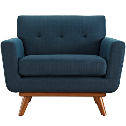 Engage Upholstered Fabric Armchair by Modway in Azure