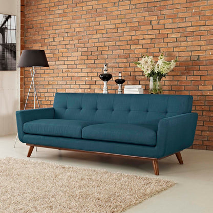 Engage Upholstered Fabric Sofa by Modway in Azure