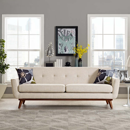 Engage Upholstered Fabric Sofa by Modway in Beige