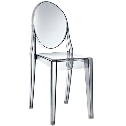 Casper Dining Side Chair by Modway in Smoke