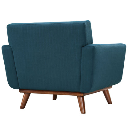 Engage Wood Armchair Set of 2 by Modway in Azure