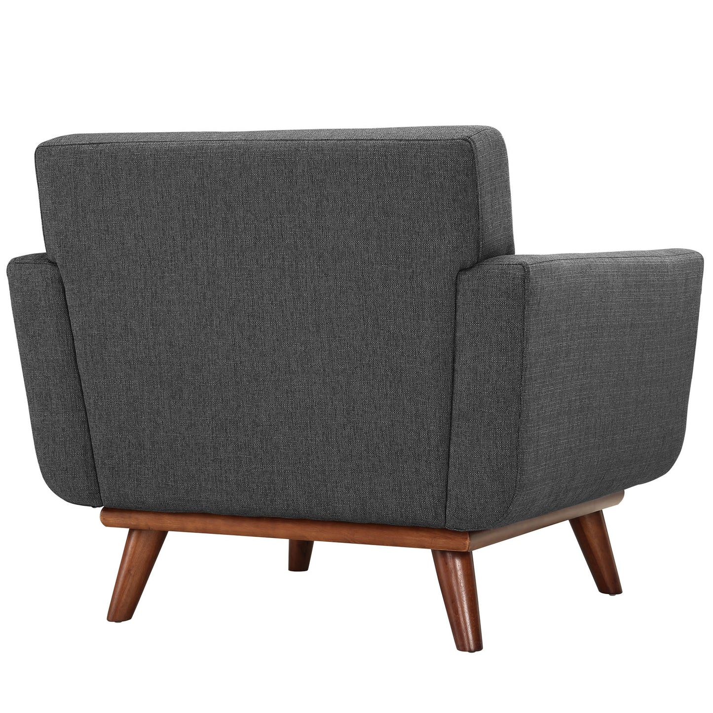 Engage Wood Armchair Set of 2 by Modway in Gray