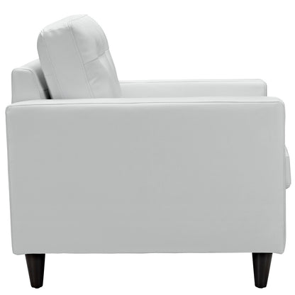 Empress Sofa and Armchair Set of 2 by Modway in White