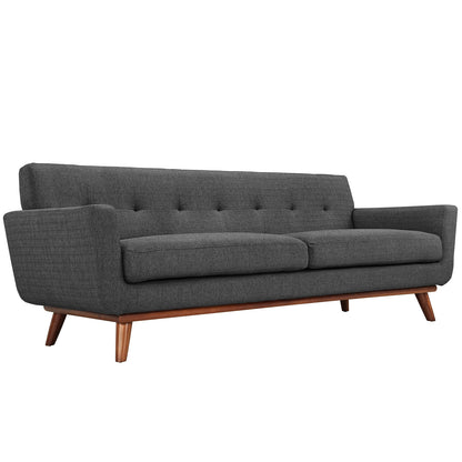 Engage Sofa Loveseat and Armchair Set of 3 by Modway in Gray