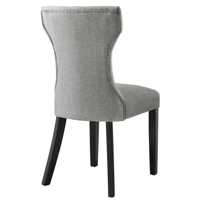 Silhouette Dining Side Chair by Modway in Light Gray