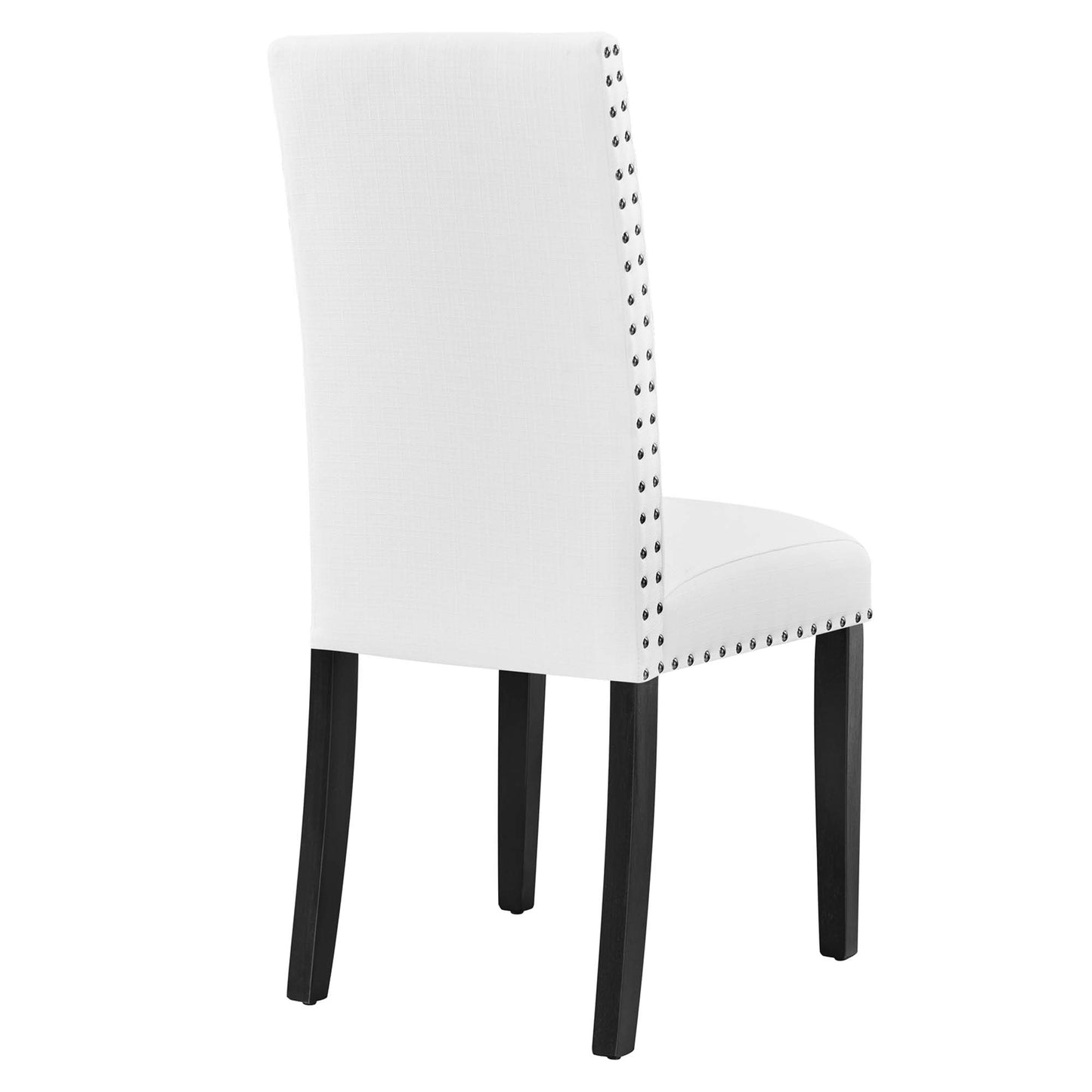 Parcel Dining Upholstered Fabric Side Chair by Modway in White