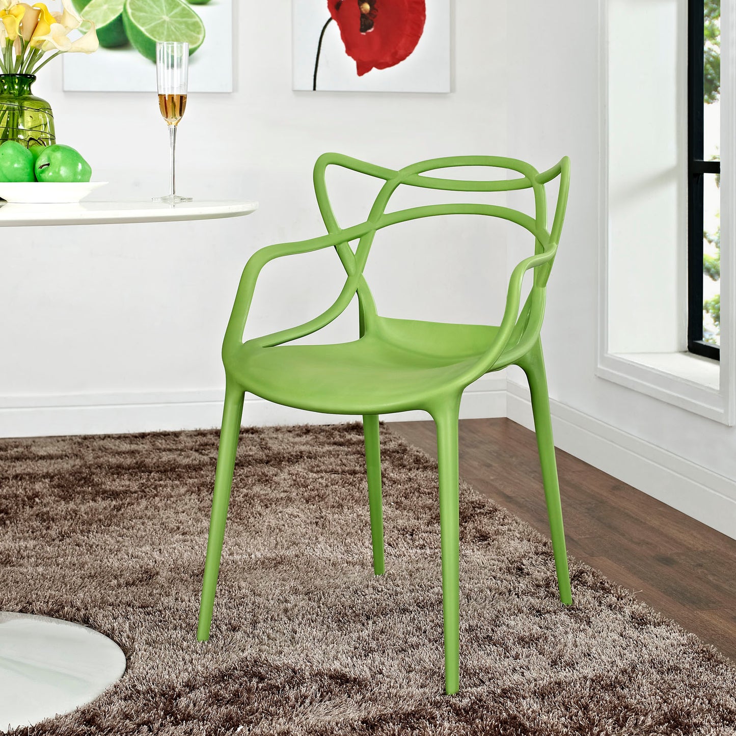 Entangled Dining Armchair by Modway in Green