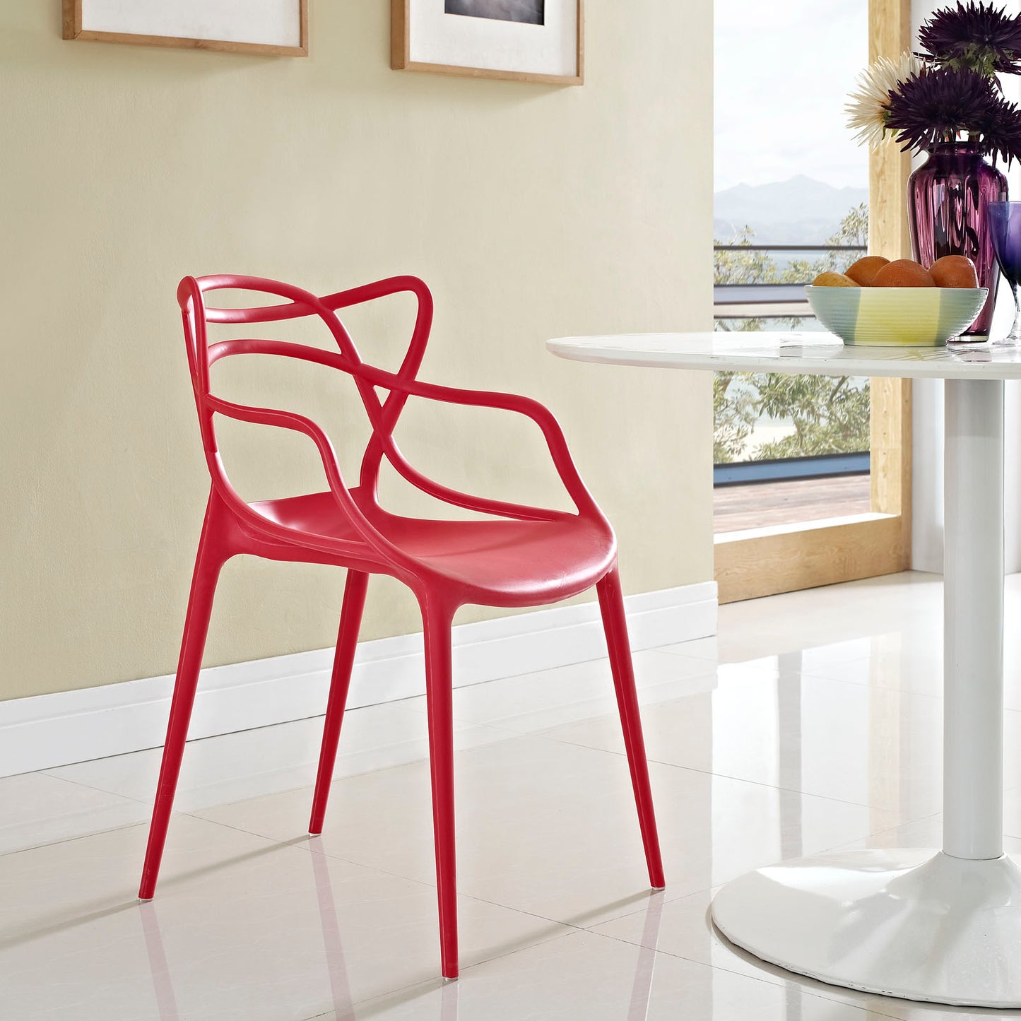 Entangled Dining Armchair by Modway in Red
