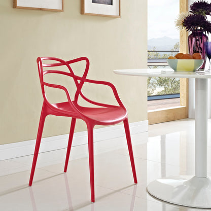 Entangled Dining Armchair by Modway in Red