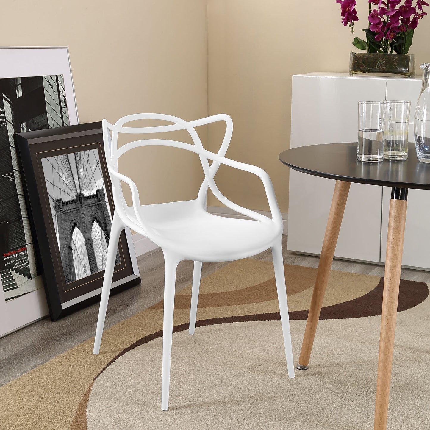 Entangled Dining Armchair by Modway in White