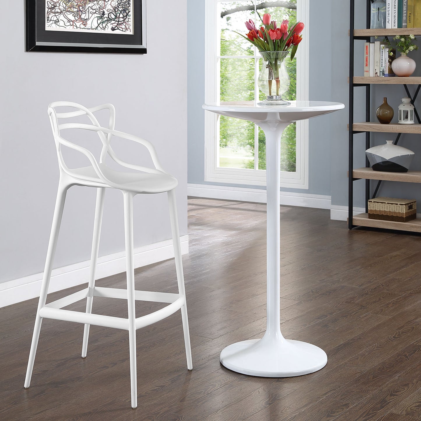 Entangled Bar Stool by Modway in White