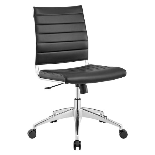 Jive Armless Mid Back Office Chair by Modway in Black