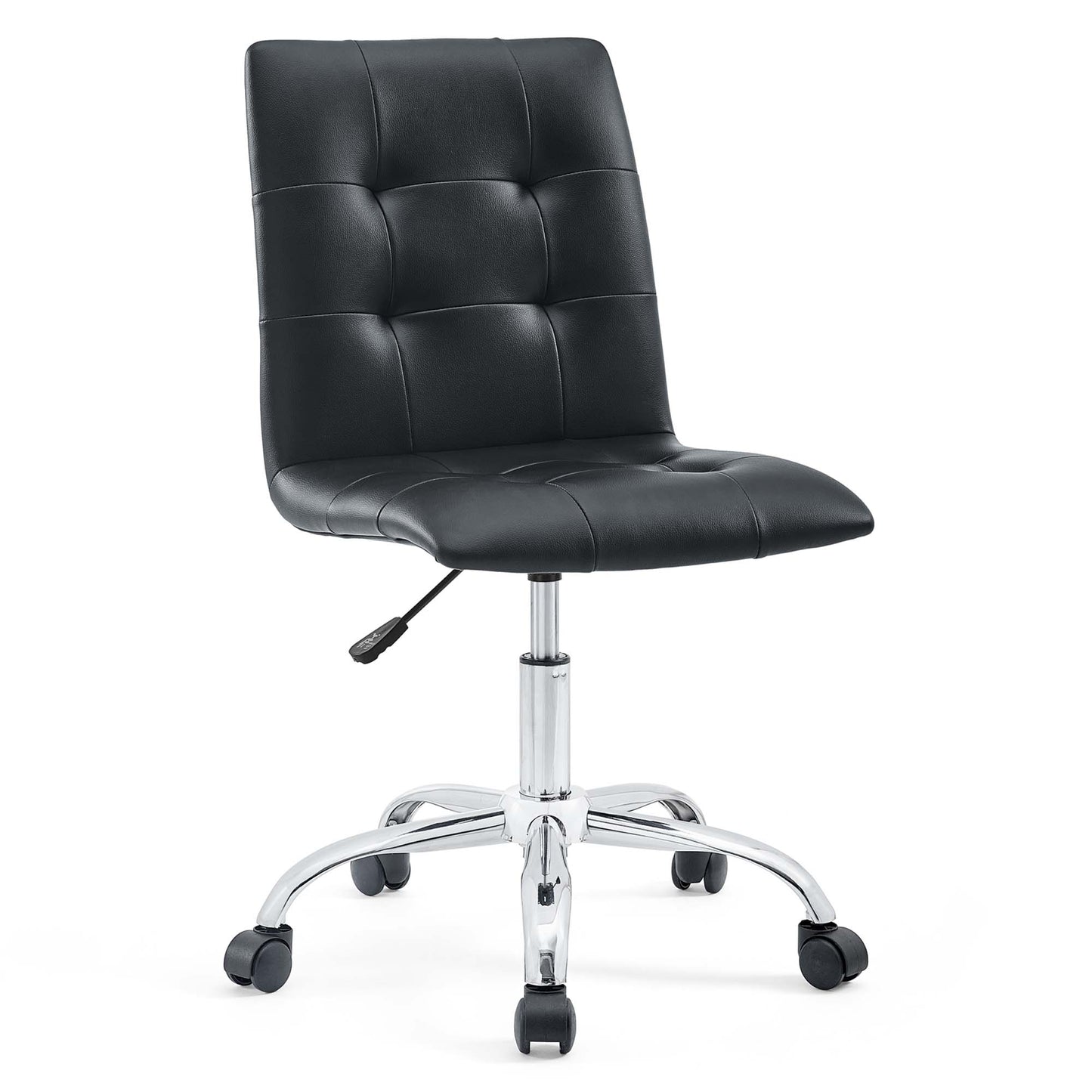 Prim Armless Mid Back Office Chair by Modway in Black