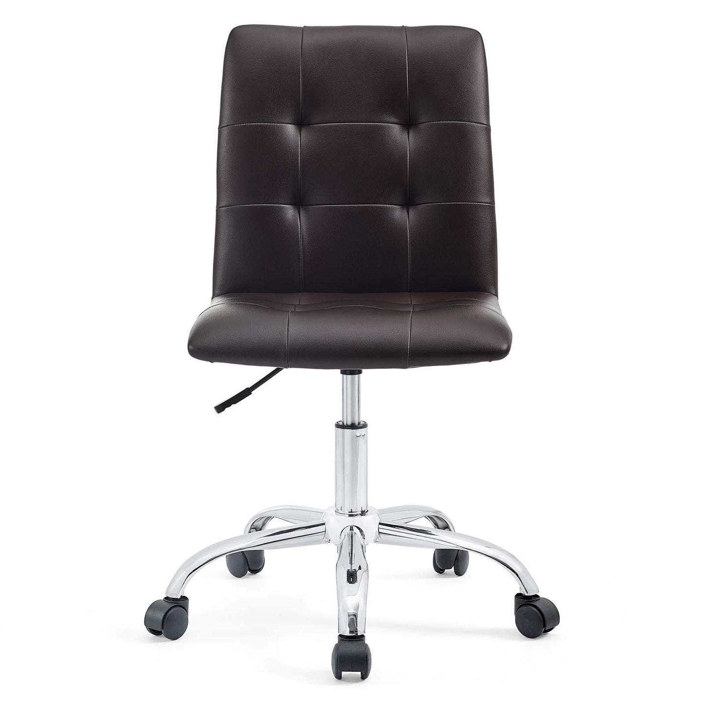 Prim Armless Mid Back Office Chair by Modway in Brown
