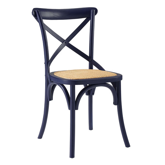 Gear Dining Side Chair by Modway in Midnight Blue