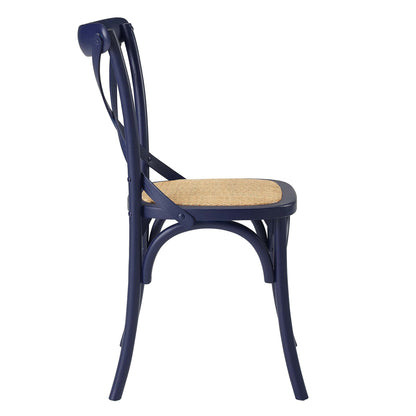 Gear Dining Side Chair by Modway in Midnight Blue