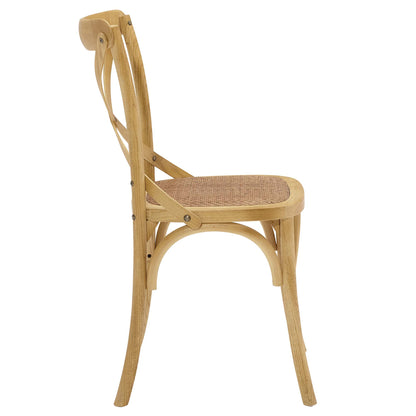 Gear Dining Side Chair by Modway in Natural