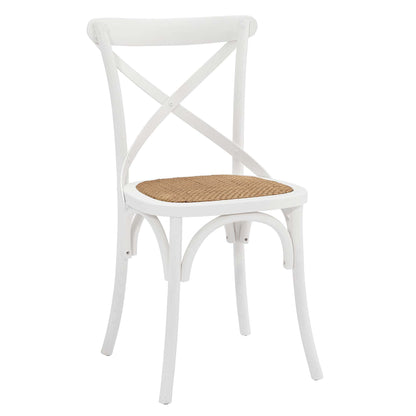 Gear Dining Side Chair by Modway in White