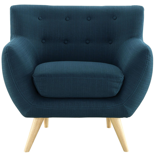 Remark Upholstered Fabric Armchair by Modway in Azure