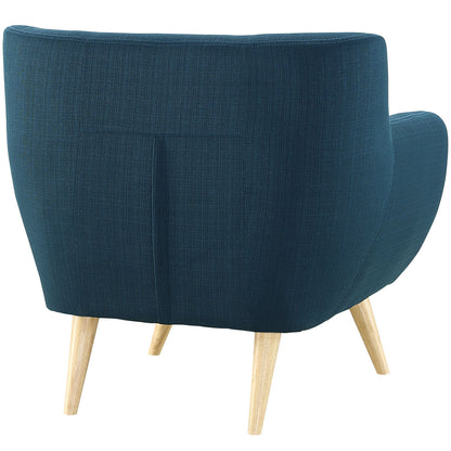 Remark Upholstered Fabric Armchair by Modway in Azure