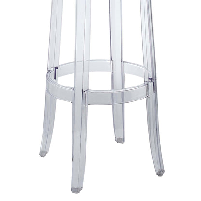 Casper Backless Bar Stool by Modway in Clear